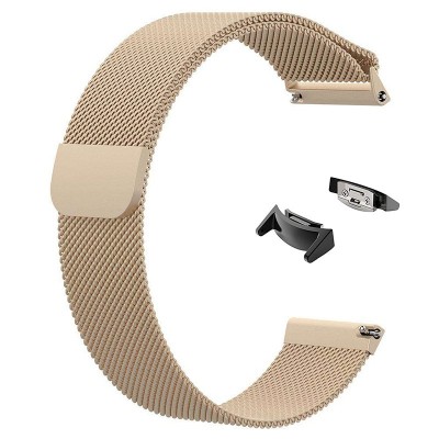 Curea Milanese Loop, adaptoare compatibile Samsung Gear S2 Sport, Retro Gold foto