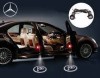 Set proiectoare / Logo Holograma montare sub usa Mercedes-Benz model cu freza, Mercedes Benz