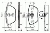 Set placute frana,frana disc MERCEDES E-CLASS Cabriolet (A207) (2010 - 2016) BOSCH 0 986 495 105