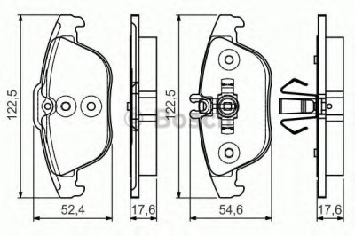 Set placute frana,frana disc MERCEDES C-CLASS T-Model (S204) (2007 - 2014) BOSCH 0 986 495 105 foto