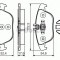 Set placute frana,frana disc MERCEDES C-CLASS T-Model (S204) (2007 - 2014) BOSCH 0 986 495 105