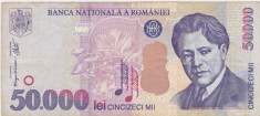 ROMANIA 50000 LEI 2000 F+ foto