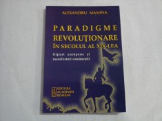 PARADIGME REVOLUTIONARE IN SECOLUL AL XIX-LEA - ALEXANDRU MAMINA