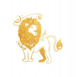 Cumpara ieftin Sticker decorativ Zodiac, Auriu, 56 cm, 5460ST, Oem