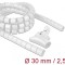 SPIRALSCHLAUCH MIT EINZIEHWERKZEUG 2,5 M X 30 MM WEISS 18842 DELOCK