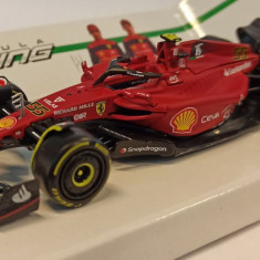 Macheta Ferrari F1-75 Carlos Sainz Formula 1 2022 - Bburago 1/43 F1