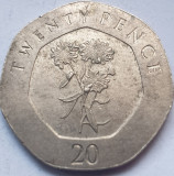 Moneda 20 pence 2016 Gibraltar, Candy tuft flower, Europa