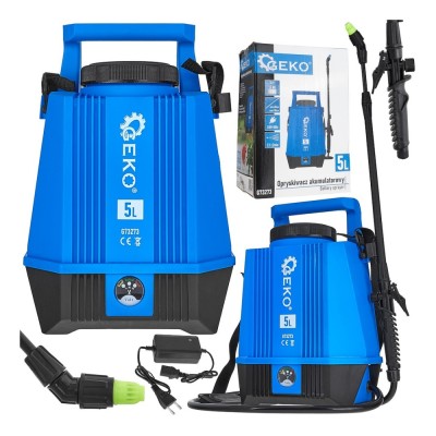 Pulverizator electric cu acumulator, capacitate 5 l, Geko G73273 foto