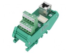 Terminal RJ45 cu şurub - Dimensiuni: 35mm x 68,5mm x 92,6mm