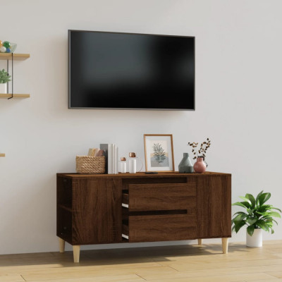 Comoda TV, stejar maro, 102x44,5x50 cm, lemn prelucrat GartenMobel Dekor foto