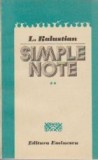 Simple note, Volumul al II-lea