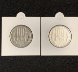 Set monede 100 lei 1992 varianta E suplu E gros