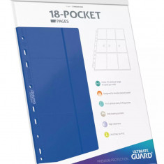 Ultimate Guard - 10 Folii clasor 18-Pocket Pages - Albastru