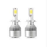 Set 2 Becuri auto LED H7 C6, 110W/set, 6000k