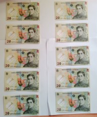 Bancnotă 20 lei cu Ecaterina Teodoroiu