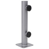 vidaXL Suport de umbrelă pentru st&acirc;lp de &Oslash;32/34/38 mm, argintiu, oțel