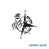 Sticker Auto Busola kwmobile, Diverse Culori, 48cm, Autocolant PVC, Universal, Tuning Exterior