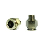 Mufa rapida dreapta din metal fi 12 cu surub metalic M14
