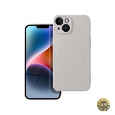 Husa MagSafe pentru Apple iPhone 14 OEM Silicone Mag Alb foto