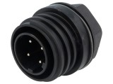 Conector Circular Soclu 4-PIN Buccaneer 900 Nichelat