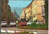 CPI B 12019 CARTE POSTALA - BRASOV. BULEVARDUL REPUBLICII, AUTOTURISM DACIA, Circulata, Fotografie