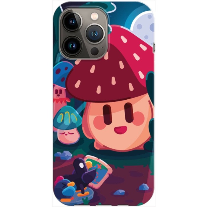 Husa compatibila cu Apple iPhone 12 Mini model Anime Mushroom, Silicon, TPU, Viceversa