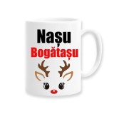 Cana alba personalizata &quot;Nasu Bogatasu&quot;, INOVATIX&reg;️. 330ml