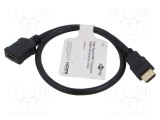 Cablu HDMI Goobay 0,5m negru HDMI 2.1 HDCP 2.2
