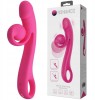 Vibrator Rabbit Beau Snail, 10 Moduri Vibratii, Silicon, USB Magnetic, Roz, 23 cm