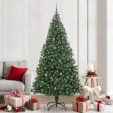 VidaXL Brad de Crăciun artificial Verde 210 cm PVC și Oțel și Plastic 3396928