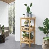 Raft Pyhajarvi 79 x 33 x 33 cm bambus [en.casa] HausGarden Leisure