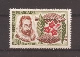 Franta 1961 - 400 de ani de la introducerea tutunului in Franta de Jean Nicot, MNH