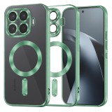 Husa Protectie Luxury Crystal MagSafe pentru Xiaomi 17T Pro, Asteroid GSM, Verde Deschis