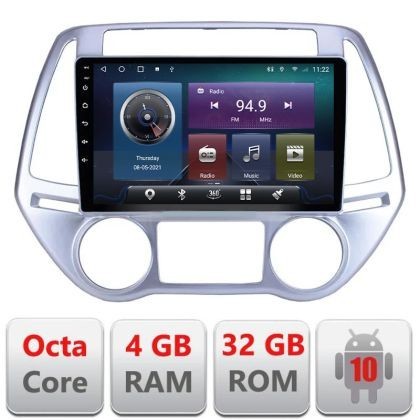 Navigatie HHyundai I20 2011-2014 manual si automat Android radio gps internet Octa core 4+32 Kit-i20-2012+EDT-E409 CarStore Technology