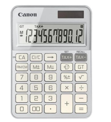 &amp;quot;&amp;quot;&amp;quot;Calculator birou Canon KS-125KB-SL, Silver, 12 digits, 29 keys, dual foto