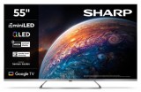 Televizor QLED MiniLED Sharp 139 cm (55inch) 55JP7265E, Ultra HD 4K, Smart TV, WiFi