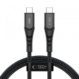 Cablu Date si Incarcare USB-C - USB-C Tech-Protect UB11T Ultraboost, 240W, 1m, Negru