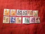 Serie mica Ungaria 1946 cu supratipar I , 12 valori