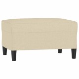 Taburet, crem, 70x55x41 cm, material textil