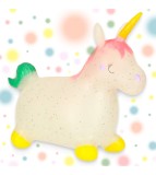 Calut Gonflabil pentru Copii, Jucarie Gonflabila pentru Sarit model Unicorn
