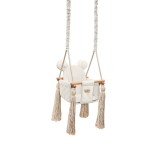 Leagan pentru copii si bebelusi, Catifea Velvet, perna detasabila ursulet Teddy Ecri