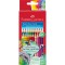 Creioane colorate triunghiulare grip 2001 Faber-Castell 24 culori/set