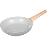 Tigaie ceramica cu maner lemn, rotunda, 26 cm, MagicHome Harmony