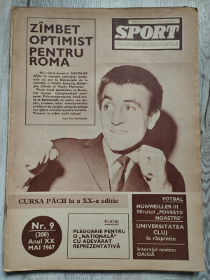 Revista SPORT nr. 9 (200) - Mai 1967 - Universitatea Cluj, Minerul Lupeni foto