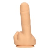 Dildo S-LINE BY SHOTS Up Yours, &icirc;n formă de deget, din silicon lichid, cu bază cu ventuză pentru fixare, lungime 15.5 cm, culoarea pielii