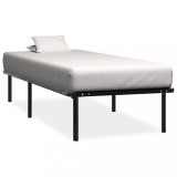Cumpara ieftin Cadru de pat, negru, 100 x 200 cm, metal