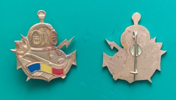 ROMANIA - INSIGNA SCAFANDRU DE LUPTA, POST REVOLUTIE, CL. 1