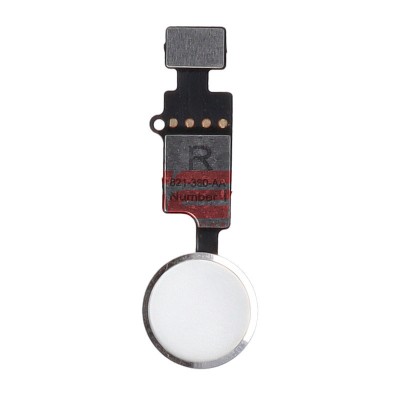 Buton meniu + flex iPhone 8 / iPhone 8 Plus WHITE foto