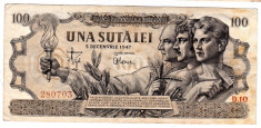 Bancnota 100 lei 5 decembrie 1947 foto