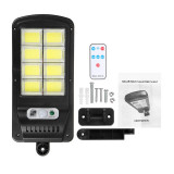 Lampa cu Incarcare Solara, 100W, 160 LED-uri COB, telecomanda si Senzor de miscare, Oem